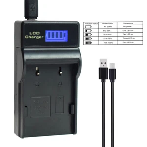 LCD Battery Charger for JVC Everio GZ-MG20U GZMG21U MG37U MG77EK MG57EK GZ-MG505 - Picture 1 of 7