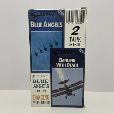 VHS 1989 Blue Angels Plus Dancing With Death 2 Tape Set - Image 1 of 4