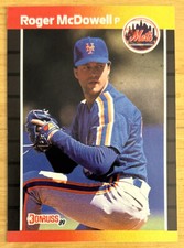 1989 Donruss Roger McDowell Baseball Card #265 Mets Pitcher VGEX O/C