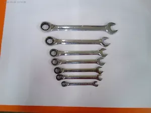 Craftsman Reversible Ratcheting Wrench Set STD STANDAD Used 7 Piece USA BIN - Picture 1 of 13