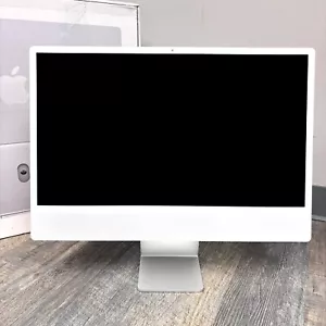 Apple iMac 24" M1 ( 256GB SSD 8GB RAM 8-Core CPU 7-Core GPU ) SILVER - MGTF3LL/A - Picture 1 of 15