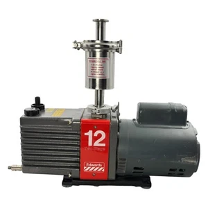 Edwards 12 , 2 Stage Vacuum Pump E2M-12  With Assimilation Trap - Picture 1 of 12
