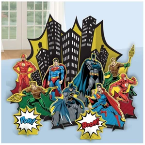 NEW Justice League Heroes Unite Birthday Party Table Decorating Kit ~11pc. - Picture 1 of 4