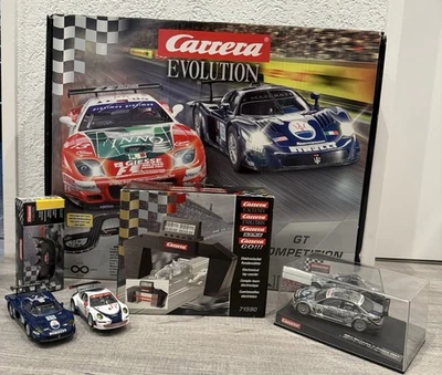 Carrera Bahn Evolution GT Competition + digitaler Rundenzähler, insg. 3 Autos - Bild 1 von 4