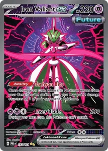 Pokemon Prismatic Evolutions Iron Valiant ex 157/131 Special Illustration Rare H - Picture 1 of 1