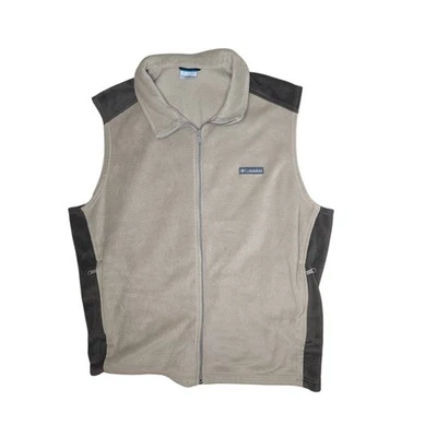 Chaleco polar Columbia para hombre 4XT tostado cremallera completa exterior Steens Mountain Foto 1 de 4