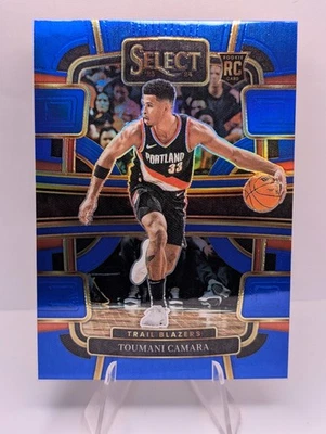 2023-24 Panini Select Toumani Camara #81 RC Blue Prizms Portland Trail Blazers - Image 1 of 2