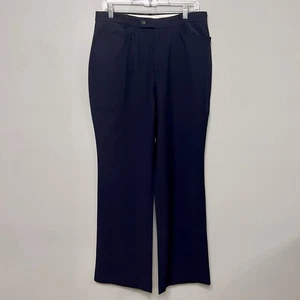 Pantalones/pantalones de vestir Gucci para mujer azul marino de lana virgen talla 48 hechos en Italia - Imagen 1 de 9