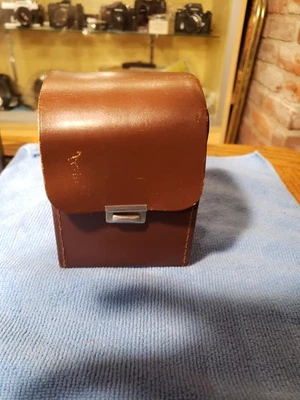 Vintage Camera Leather case Made in England 3-1/2in.x3-1/2x4 in Tall - Image 1 of 4