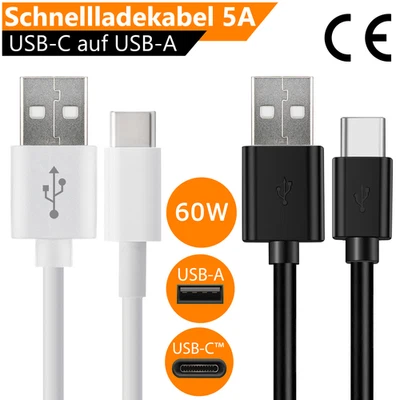 ORSEM USB-C auf USB-A Schnellladekabel Lade Datenkabel 5A für iPhone 17 Samsung Xiaomi