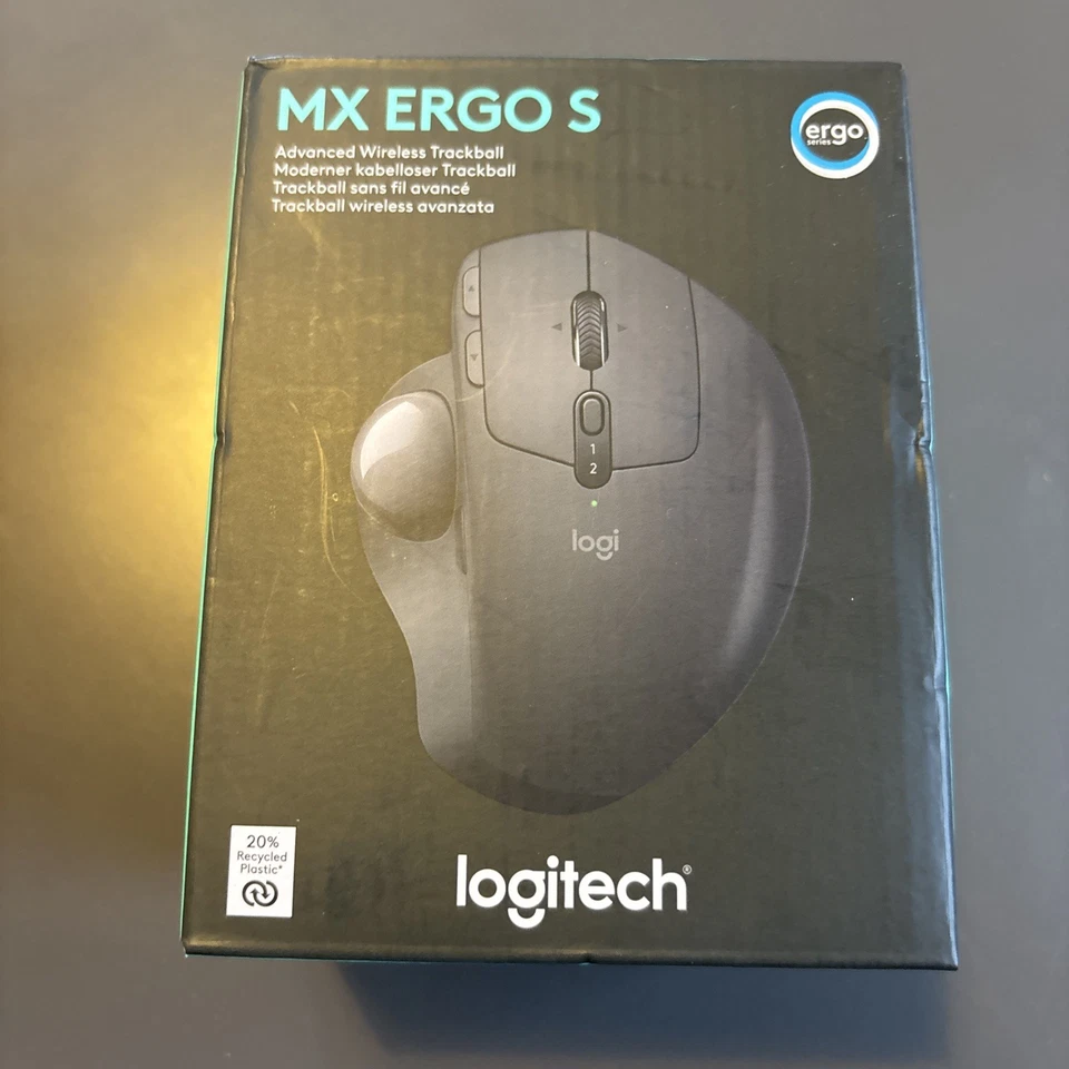 Logitech MX Ergo S Wireless Trackball Mouse - Black NEW AND SEALED - Image 1 of 1
