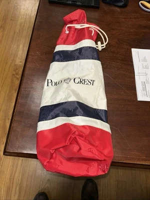 BOLSO CON CORDÓN RALPH LAUREN "POLO CREST" HECHO PARA LLEVAR TOALLA 22"×6" Bolso con rollo  Foto 1 de 3