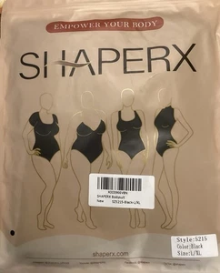 Shaperx Bodysuit SZ5215 Black L/XL New Unopened - Picture 1 of 4