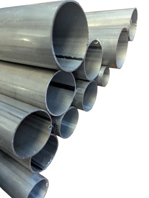 Tubo acciaio alluminato specifico scarico marmitta 1 METRO VARI DIAMETRI - Immagine 1 di 2