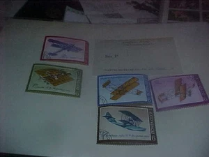 1974 MINT RUSSIA STAMPS #4276-80 SET P BI-PLANE ISSUE - Picture 1 of 4