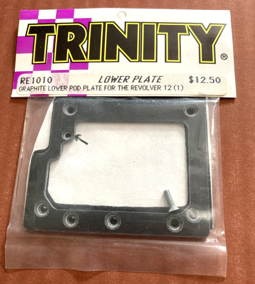 Trinity Radio Control Car RE 1010 Graphite Lower Pod Plate For Revolver 12 - Image 1 of 2