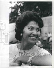 1961 Press Photo Mrs. Eunice Narcho, Tucson, Arizona, at Indian Convention