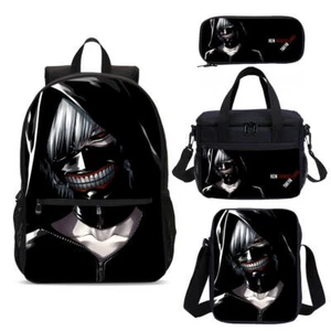 Tokyo Ghoul Kaneki Ken große Schulrucksäcke Thermo Brotzeittasche Federtasche Posten - Bild 1 von 19