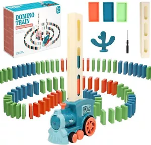 63 Kinder Domino Roboter Set Steinbauklötze Montessori Lernspielzeug Auto & Zug - Bild 1 von 8