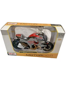 Ducati Diavel Carbon Black & Red 1:12 Scale Die Cast Motorcycle Brand New 3+ - Picture 1 of 3