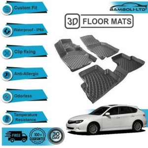 3D Molded Interior Car Floor Mat for Subaru Impreza III HB 2007-2011(Black) - Picture 1 of 7