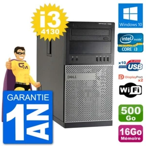 PC tour DELL 7020 Intel Core i3-4130 RAM 16Go Festplatte 500Go Windows 10 Wifi - Bild 1 von 3