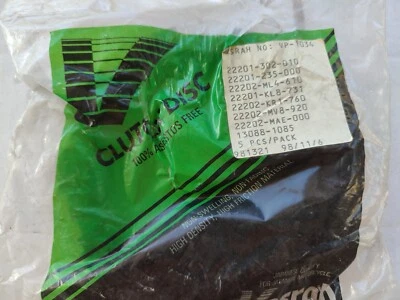 Nuevo de Lote de 5 Discos de Fricción de Embrague Vesrah para Honda XL175/250/350/500, XR250 Foto 1 de 3