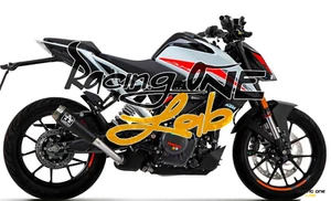 EXHAUST MUFFLER SILENCER ARROW PRO RACE STEEL BLACK FOR KTM DULE 125/390 21-23 - Picture 1 of 4