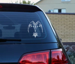 Calcomanía de pegatina con logotipo de vinilo de Hellhammer banda de metal pesado parachoques de coche escarcha celta - Imagen 1 de 5