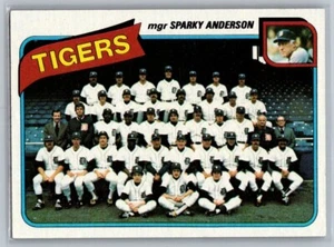 1980 Topps Tigers Team Card - Picture 1 of 2