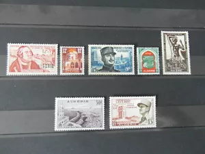 x 7 STAMPS BRIEFMARKEN TIMBRES ALGERIE ALGERIA ANNEE YEAR 1956 ** - Picture 1 of 1