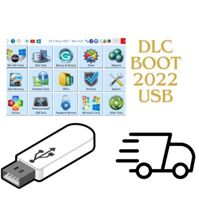 DLC Boot 2022 USB Flash Drive Live Ultimate Bootable Tool for System Repair - Image 1 of 4