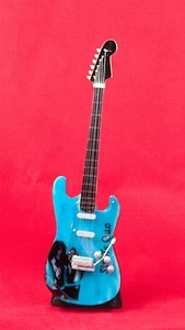 Miniature Guitar STATUS QUO Guitar on Stand. - Picture 1 of 1