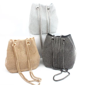 women bag diamonds clutches evening bag wedding small bag tote purse gold pouch - Picture 1 of 21