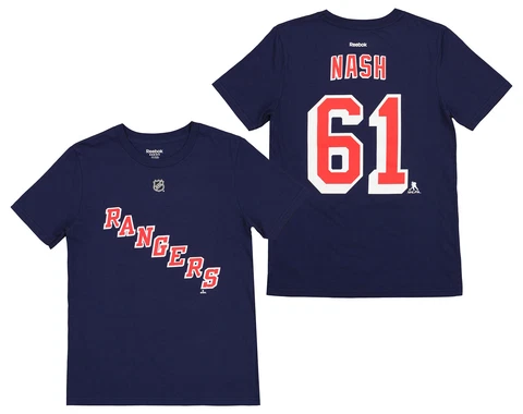 Reebok NHL Youth (8-20) Rick Nash New York Rangers Short Sleeve T-Shirt Cover