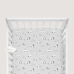 Cars, Tractors Baby Boy Cot & Cot Bed Fitted Sheet 100% COTTON , Vroom Vroom - Picture 1 of 7