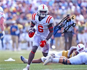 Zach Evans Ole Miss Rebels firmó autógrafo 8x10 foto de fútbol americano 2023 NFL Draft b - Imagen 1 de 1