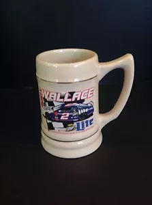 Taza de piedra de cerveza de cerámica Nascar Rusty Wallace and Miller Brewing Company - Imagen 1 de 4