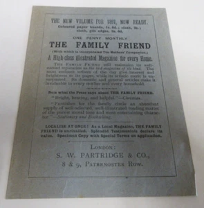 The Family Friend Magazine and Tangled Threads Book - Antique Leaflet - 1897 - Picture 1 of 7