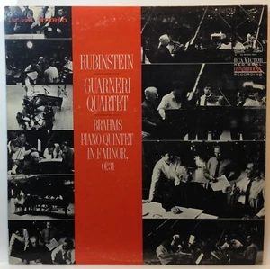 Brahms, Rubinstein, Guarneri: Piano Quintet In F Minor, Op.34 (Vinyl Record) VG+ - Picture 1 of 2
