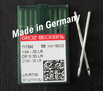Nähmaschinennadel Ledernadeln Groz Beckert Rundkolben 134-35 LR Nadelstärke 160 - Bild 1 von 4