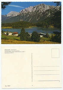 16795 - Mittenwald - Lautersee gegen Karwendelgebirge - alte Ansichtskarte - Bild 1 von 1