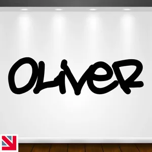 Personalised GRAFFITI Custom Name Boys Kids Wall Art Decal Sticker Vinyl - Picture 1 of 12