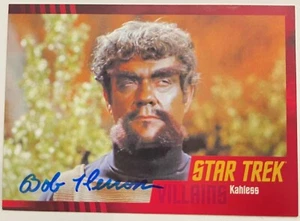 🚀 2013 SciFiHobby #99 Star Trek Kahless Card Signed by Bob Herron – Rare 🚀 - Picture 1 of 2