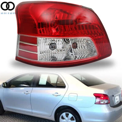 Conjunto de lanterna traseira traseira para Toyota Yaris 2007-2011 lâmpada de freio lateral esquerda do motorista - Imagem 1 de 4