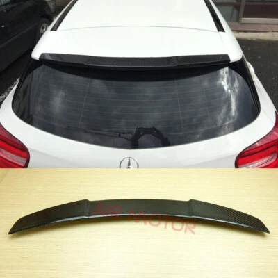 For Mercedes BENZ W176 A-Class Hatchback Carbon Fiber 13-18 D Type Roof Spoiler Foto 1 de 4