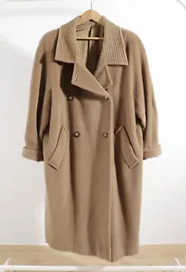 MAX MARA Wool Beige Coat Size US10 UK14 FR42 IT44 - Picture 1 of 19