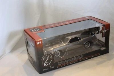 Highway 61 - 1970 Ford Mustang Mach 1 in Silver and Black 1:18 Scale - Image 1 of 4