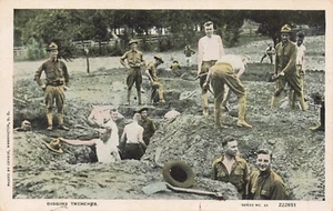 Trincheras de excavación Primera Guerra Mundial pasadas por Censor PC de colección - Imagen 1 de 2