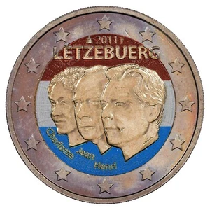 Luxembourg - 2 euros colored - 2011 - designation Jean lieutenant-representative - Picture 1 of 2